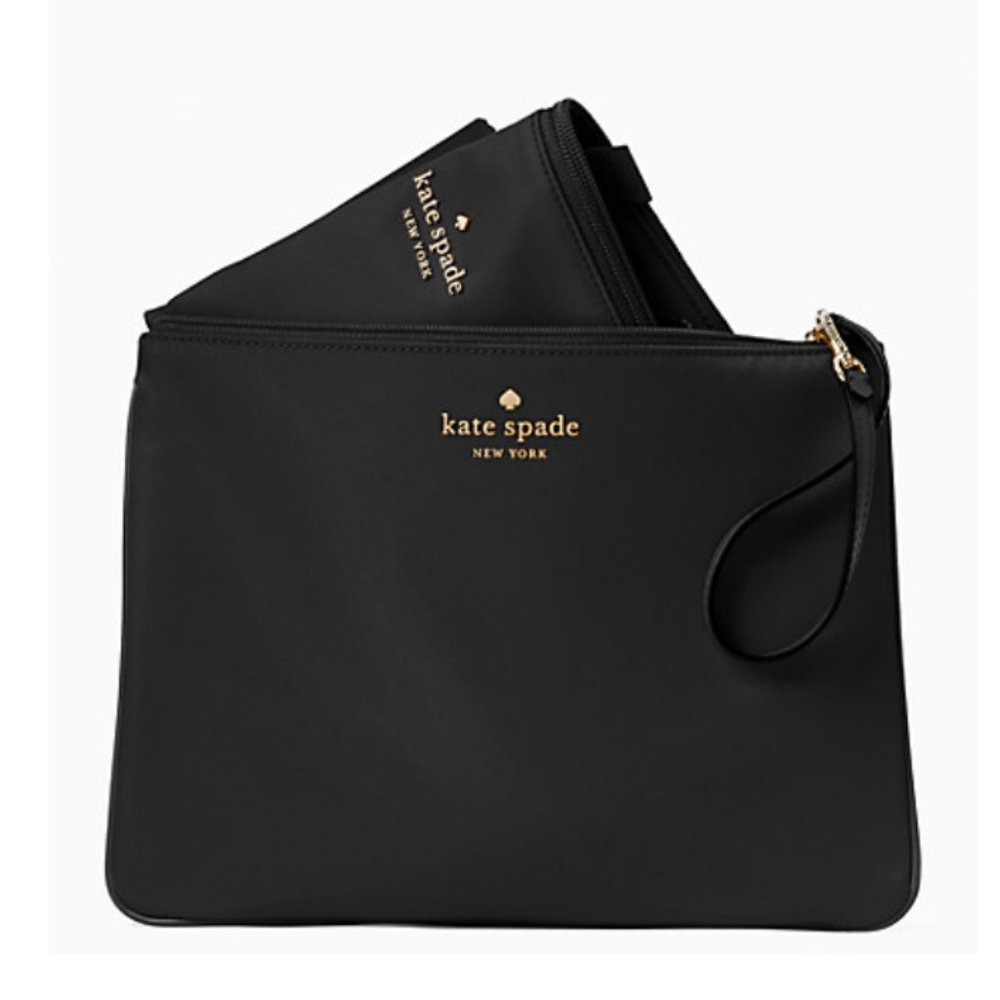 HP 🎉NWT KATE SPADE BLACK MEL PACKABLE TOTE BAG - Picture 7 of 13